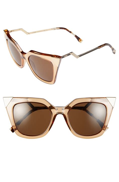 fendi women's cat eye 52mm sunglasses|fendi sunglasses frames cat eye.